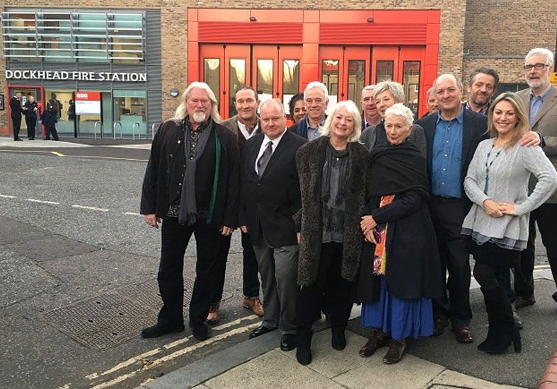 London's burning stars reopen fire station