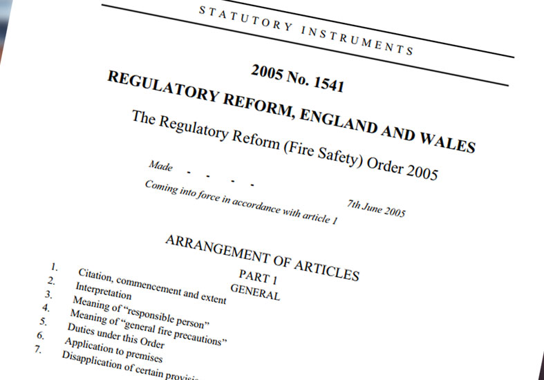 The Regulatory Reform Fire Safety Order 05 Fire Safety Law London Fire Brigade