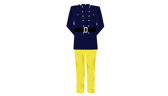 Iconic yellow leggings (1974 - 1989)