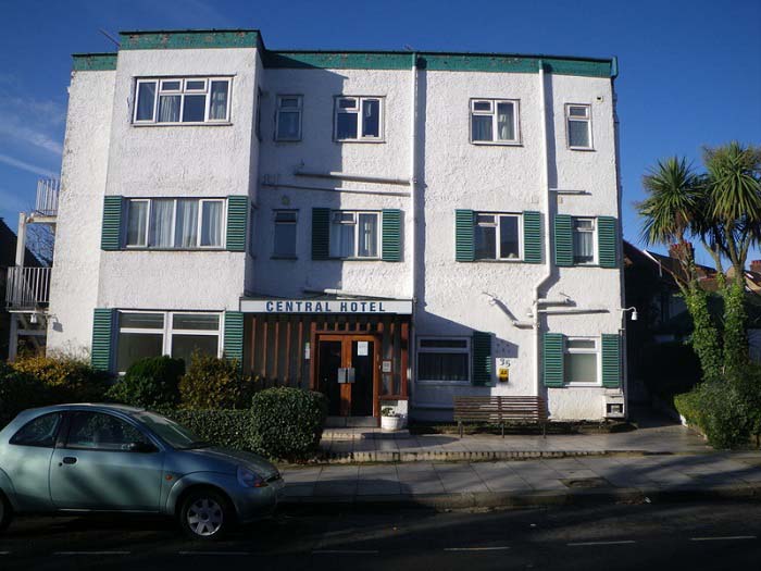 Front of the Central Hotel 