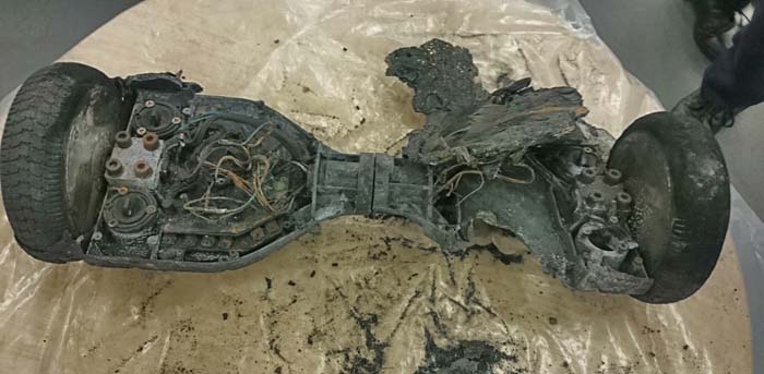 Burnt out hoverboard 