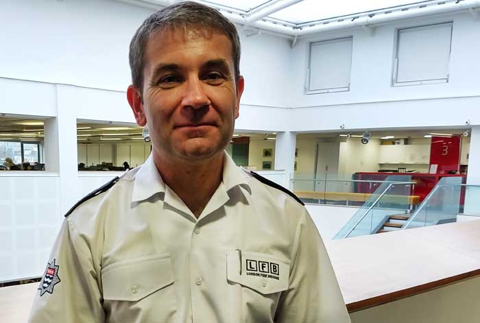 London Fire Brigade Assistant Commissioner Dan Daly