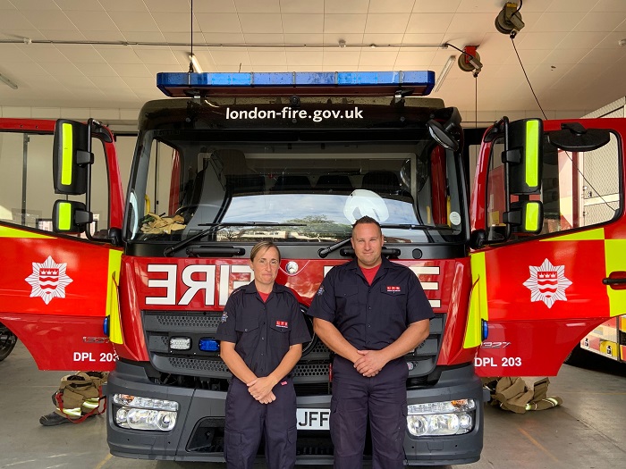 Firefighters Laura Watson-Finch and Kel Watson-Finch
