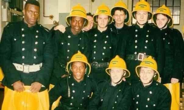 Dany Cotton and colleagues in the 1980's, when she joined the Brigade 