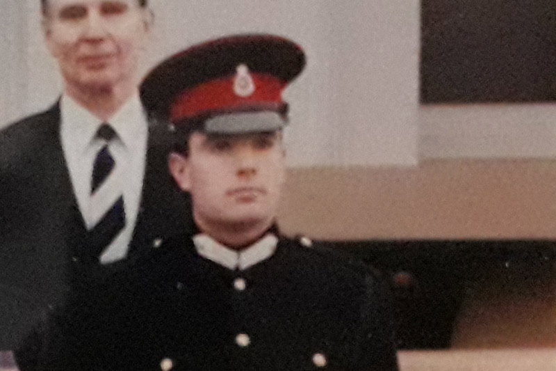 Andy Roe at Sandhurst