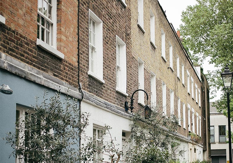 A row of terraced houses