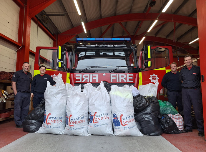 London Fire Brigade Spreads Festive Joy in Local Communities