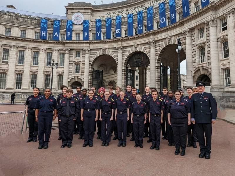 Fire Cadets at the King's Coronation